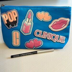 CLINIQUE Makeup / Travel Bag Includes Quickliner Eye Liner